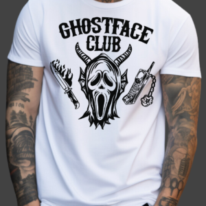 GhostFace Club | White Premium T-Shirt