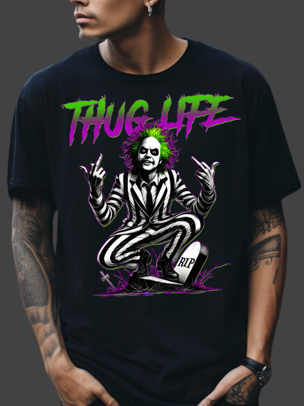 Thug Life BeetleJuice | Black Premium T-Shirt