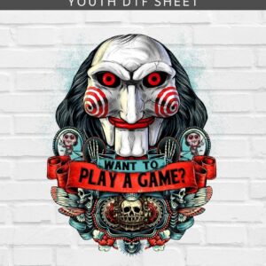 Want To Play A Game DTF Sheet | Ready To Press