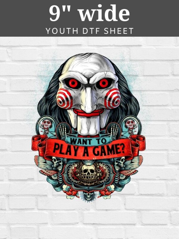 Want To Play A Game DTF Sheet | Ready To Press