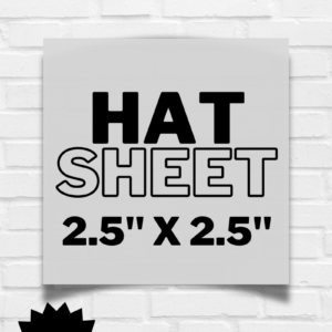 Customizable DTF Gang Sheet Hat 2.5x2.5