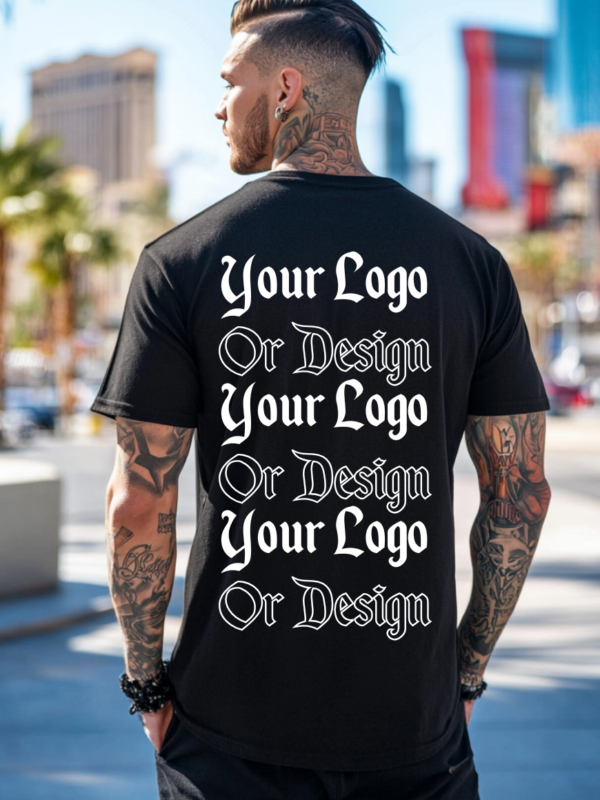 DTG Printed Black T-Shirt in Las Vegas | Lucid Printz