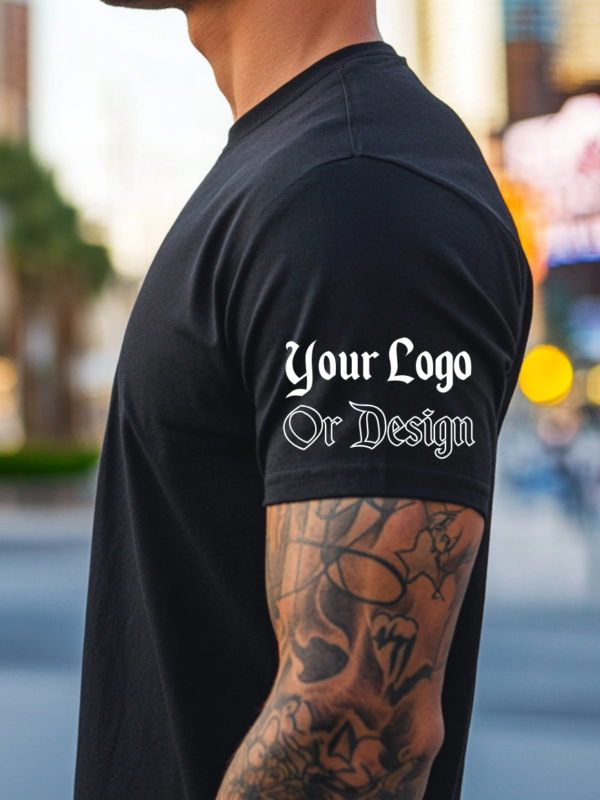 DTG Printed Black T-Shirt in Las Vegas | Lucid Printz