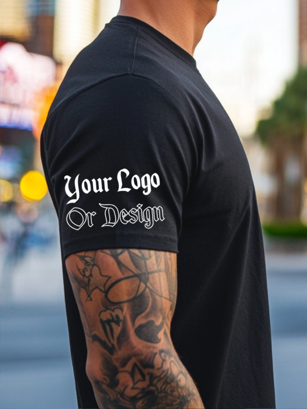 DTG Printed Black T-Shirt in Las Vegas | Lucid Printz