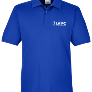 Royal Blue Dry Fit Men's Polo Top | Left Chest Logo