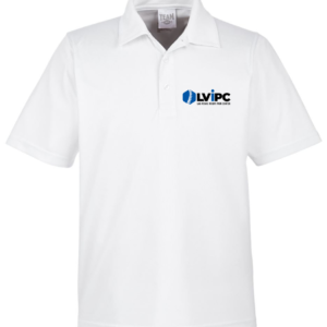 White Dry Fit Men's Polo Top | Left Chest Logo