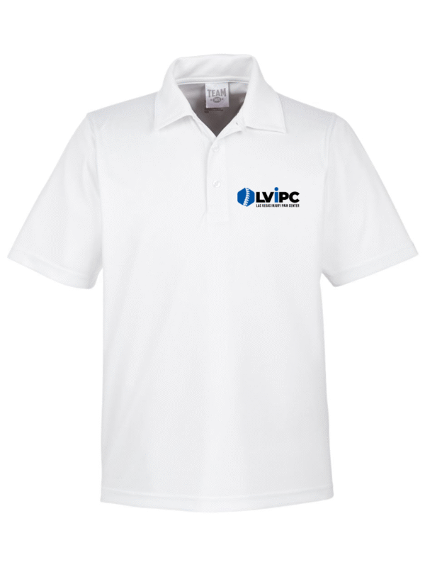 White Dry Fit Men's Polo Top | Left Chest Logo