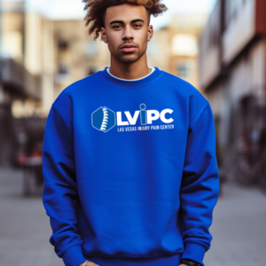 Royal Blue Unisex Crew Neck Sweater | Full Front Logo