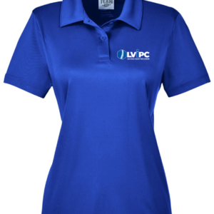 Royal Blue Dry Fit Women's Polo Top | Left Chest Logo