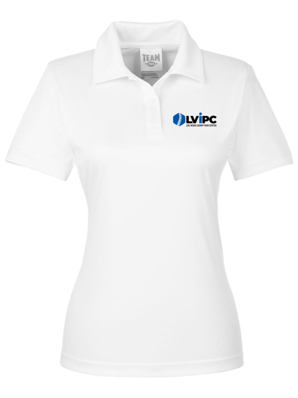 White Dry Fit Women's Polo Top | Left Chest Logo
