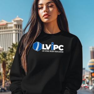 Black Unisex Crew Neck Sweater | Full Front Logo