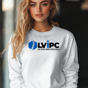 White Unisex Crew Neck Sweater | Full Front Logo