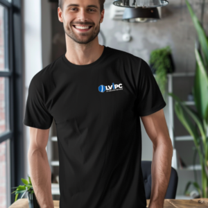Black Men's T-Shirt | Left Chest Logo
