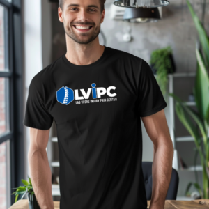 Black Men's T-Shirt | Full Front Logo