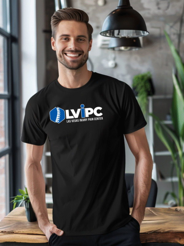 Black Men's T-Shirt | Full Front Logo