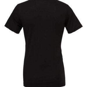 BELLA+CANVAS 3001 black jersey tee back view, S&S Activewear