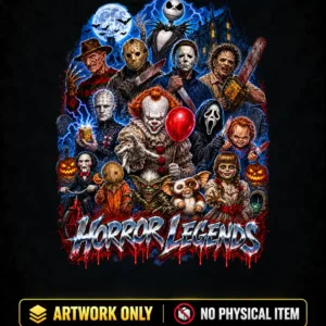 Horror Legends Lightning Graphic Tee
