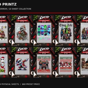 Holiday Horror Collection | 10-Sheet Preset DTF Bundle