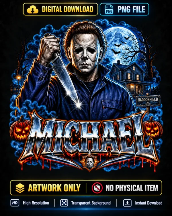 Moonlit Halloween Stalker Graphic Hoodie