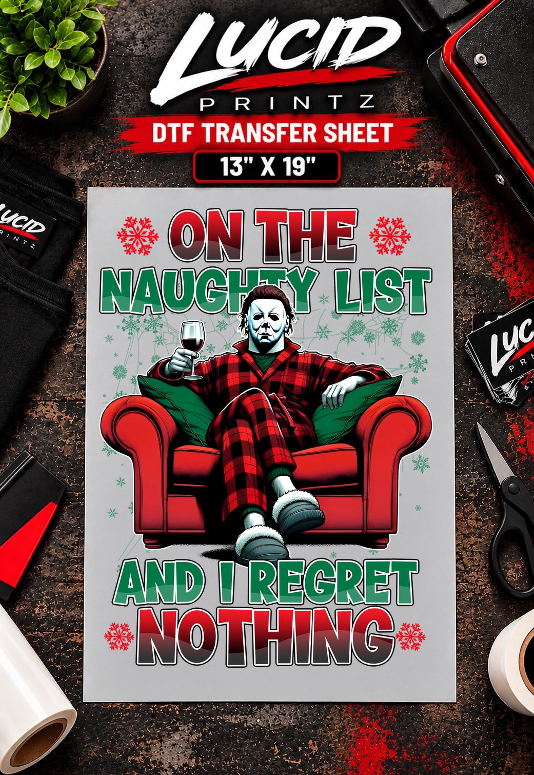 naughty-list-and-regret-nothing-horror-santa-01-dtf-transfer-sheet-13x19-mockup Naughty List And Regret Nothing Horror Santa 13x19 inch ready to press DTF transfer sheet mockup