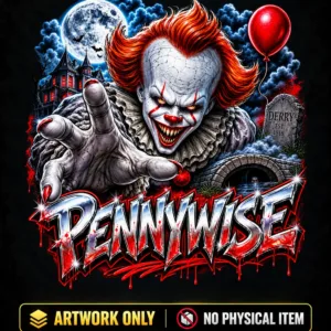 Blood Moon Clown Graphic Tee